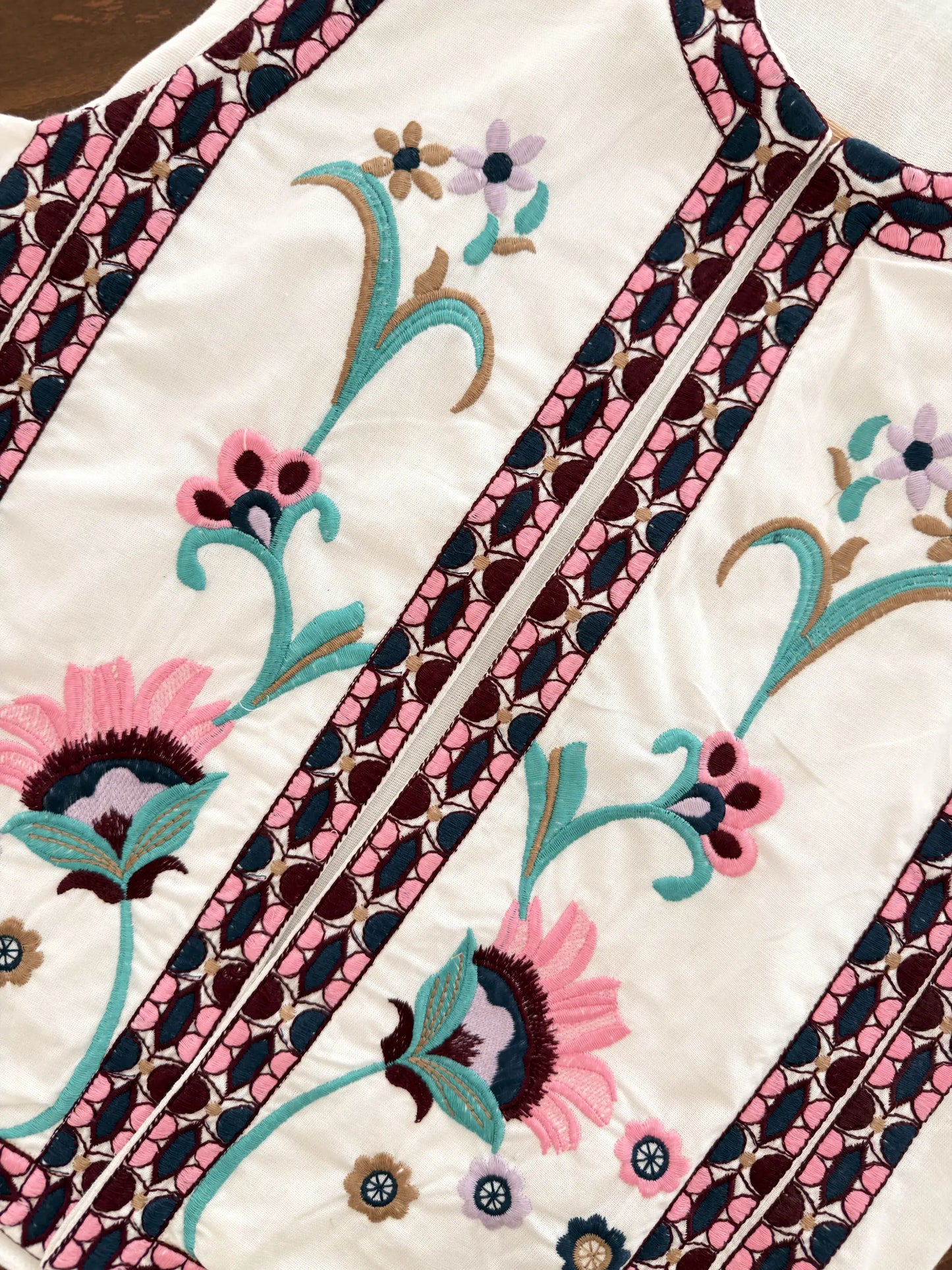 Color Ethnic Patterned Yelek