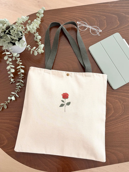 Single Floral Embroidered Kanvas Bag