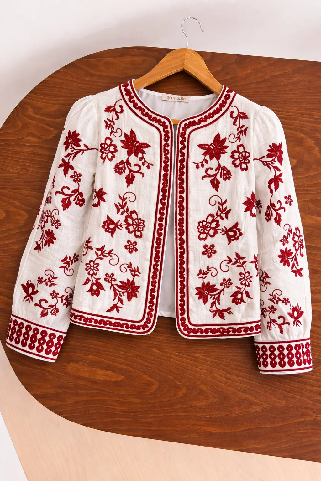 Embroidered Muslin Jacket