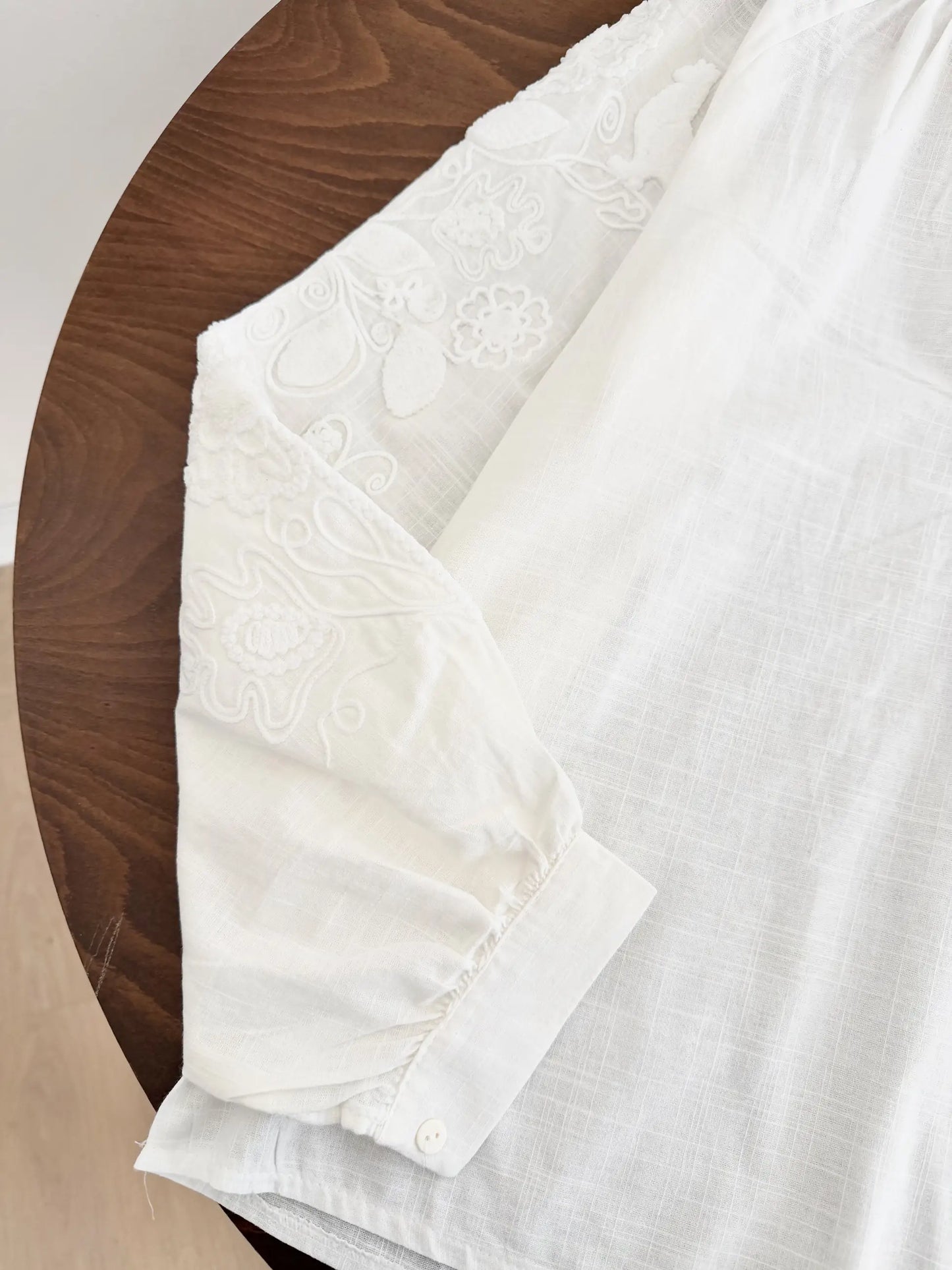 Tasseled Embroidered Blouse