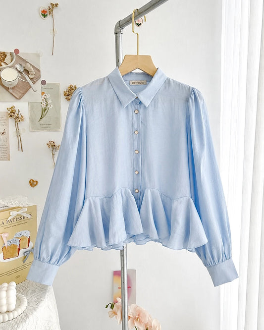 Ruffled Modal Shirt