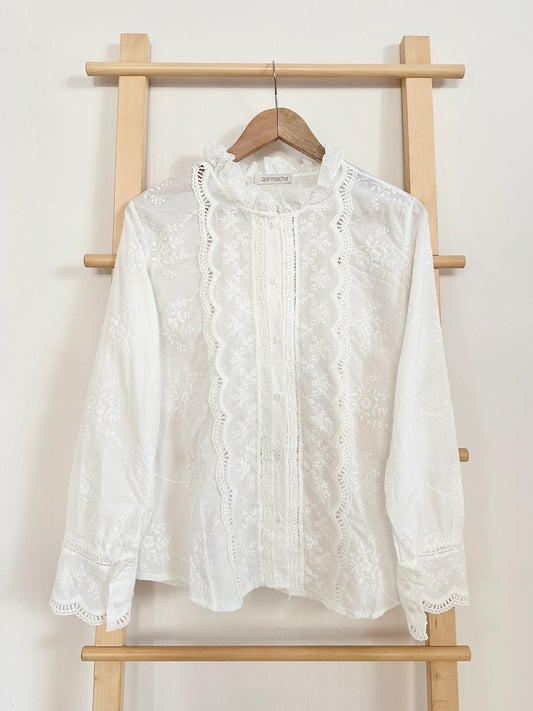 Scalloped Lace Shirt