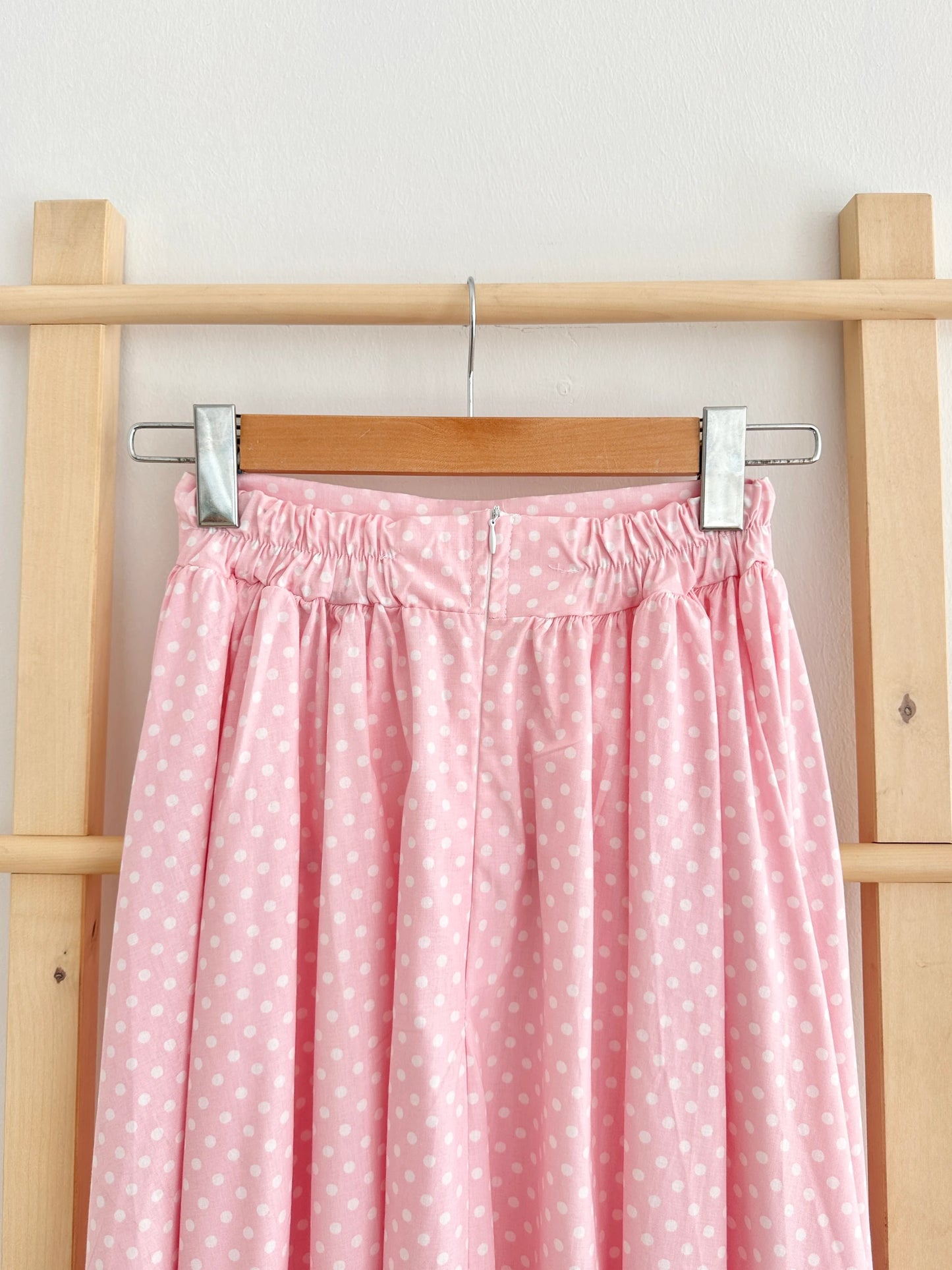 Waist Gathered Polka Dot Balloon Skirt