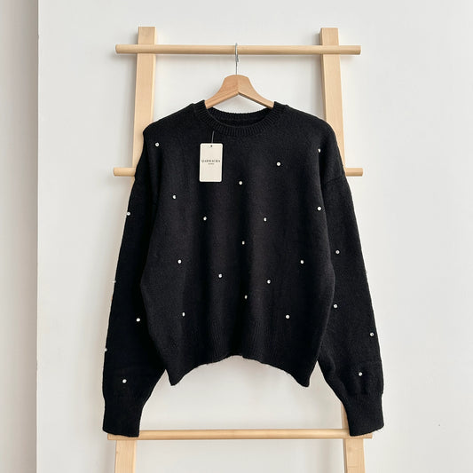 Rhinestone Soft Sweater