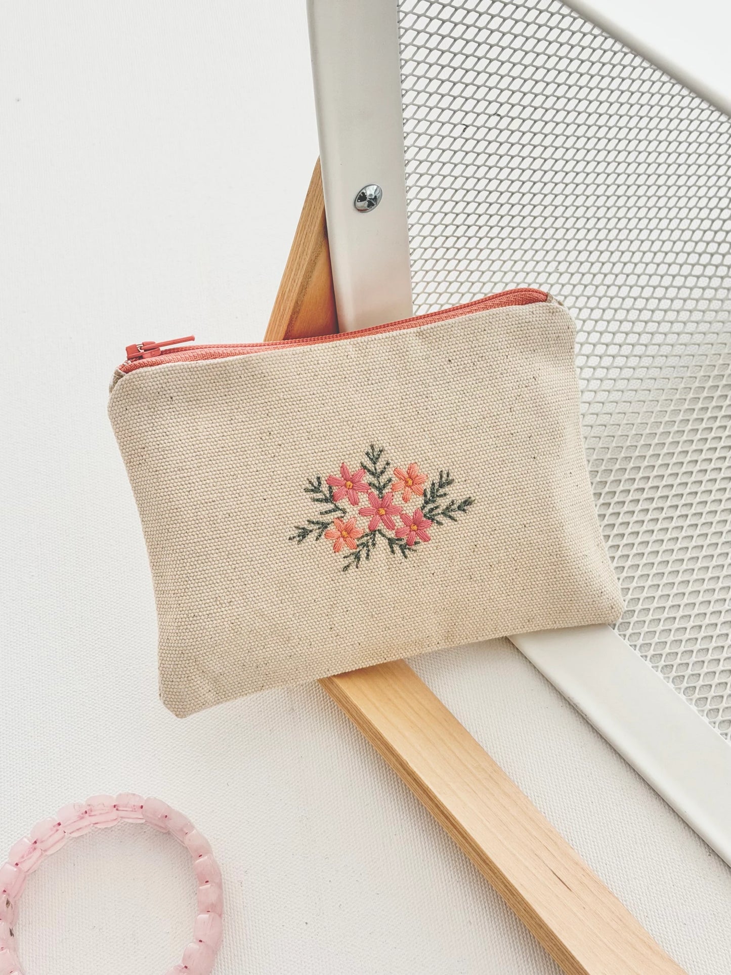 Floral Embroidered Wallet