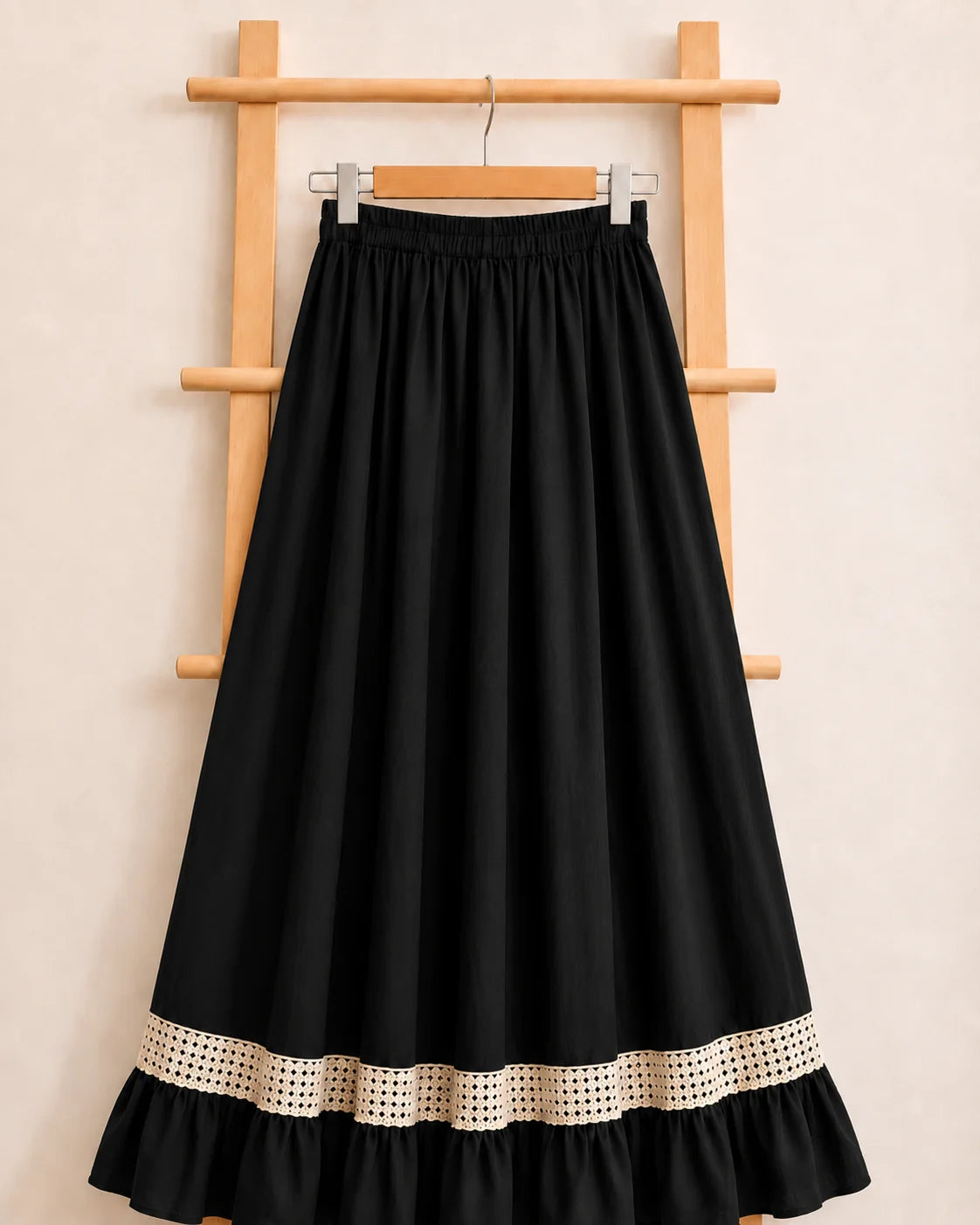 Skirt Ucu Scalloped Flared Skirt