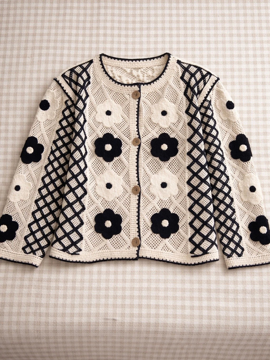 Daisy Detail Tok Cardigan
