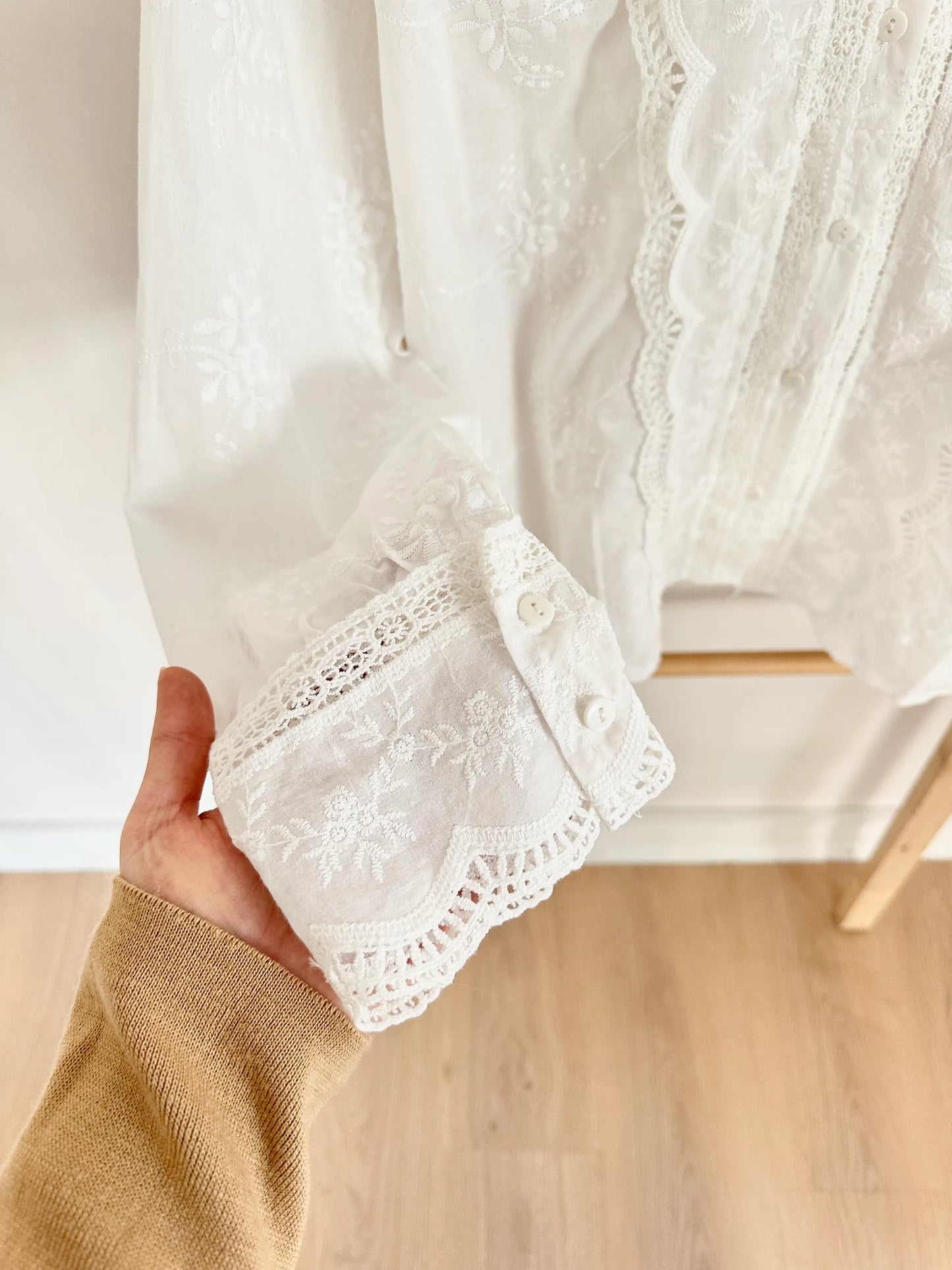 Scalloped Lace Shirt