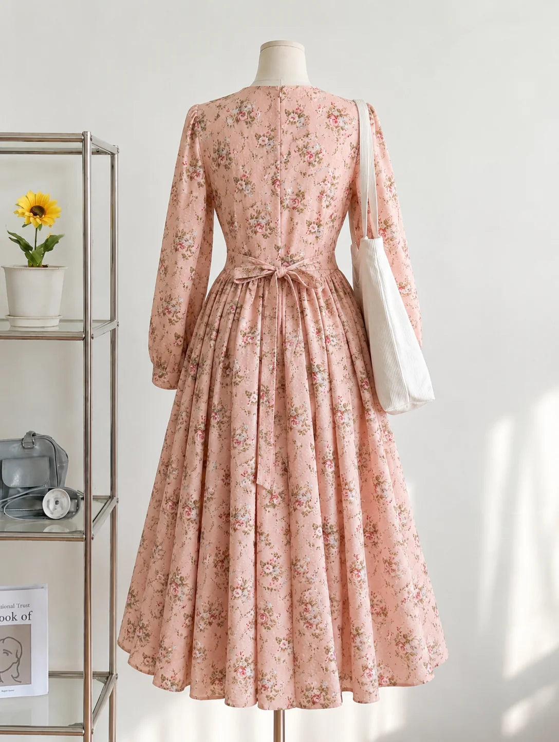 Vintage Floral Patterned Dress