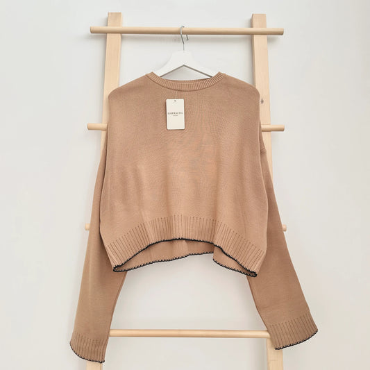 Mini Sleeve Detail Knit Crop