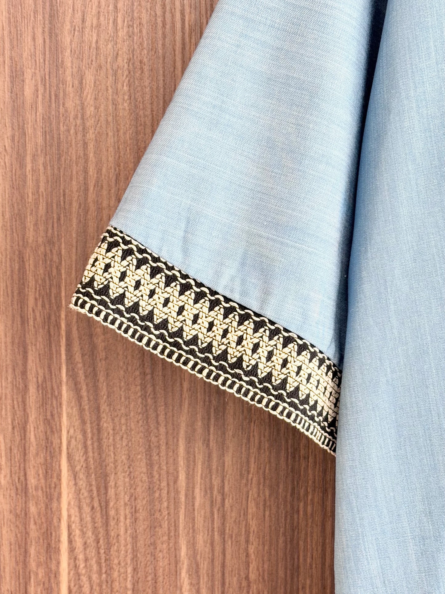 Denim Look Kimono Abaya