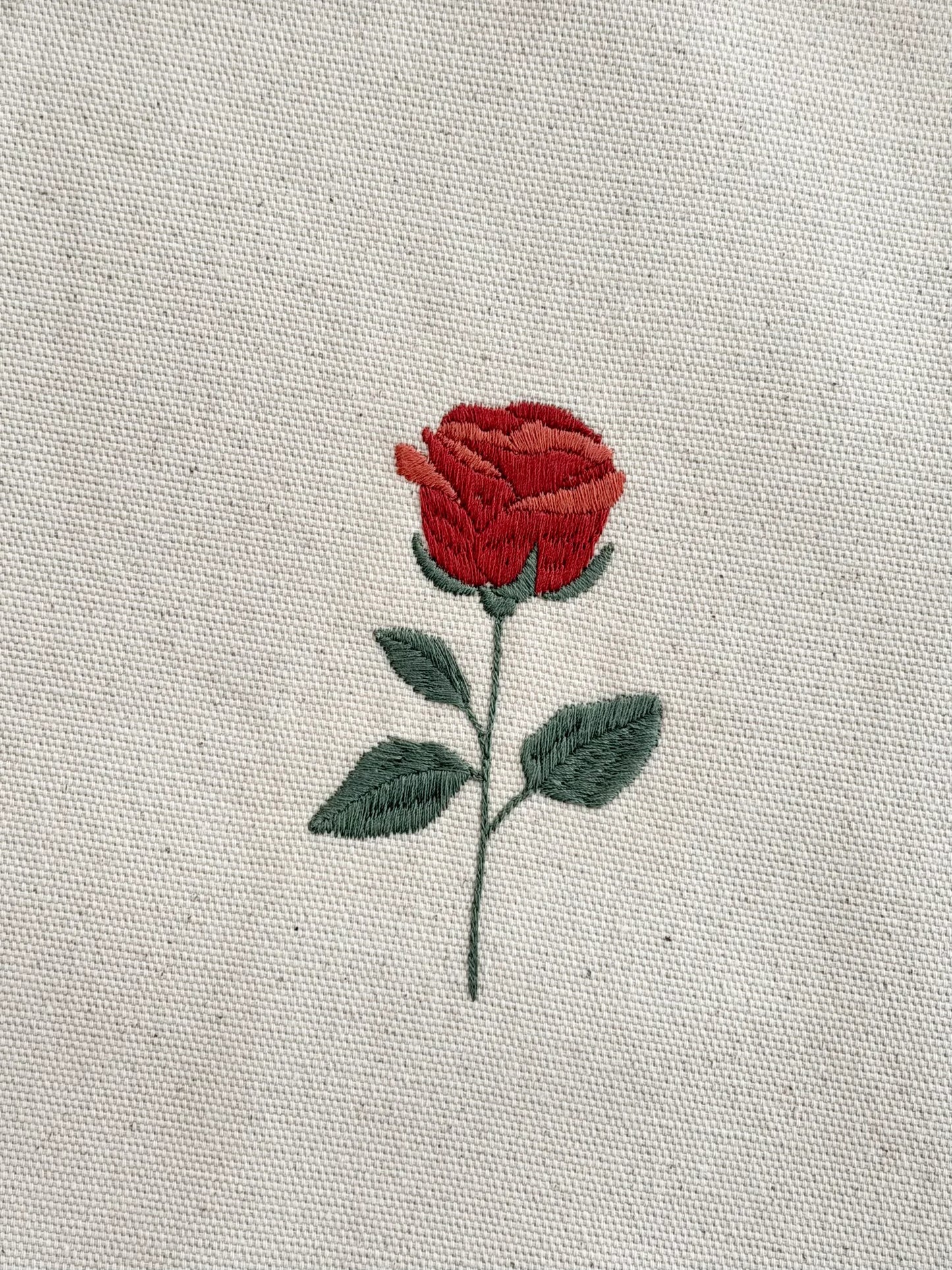 Single Floral Embroidered Kanvas Bag
