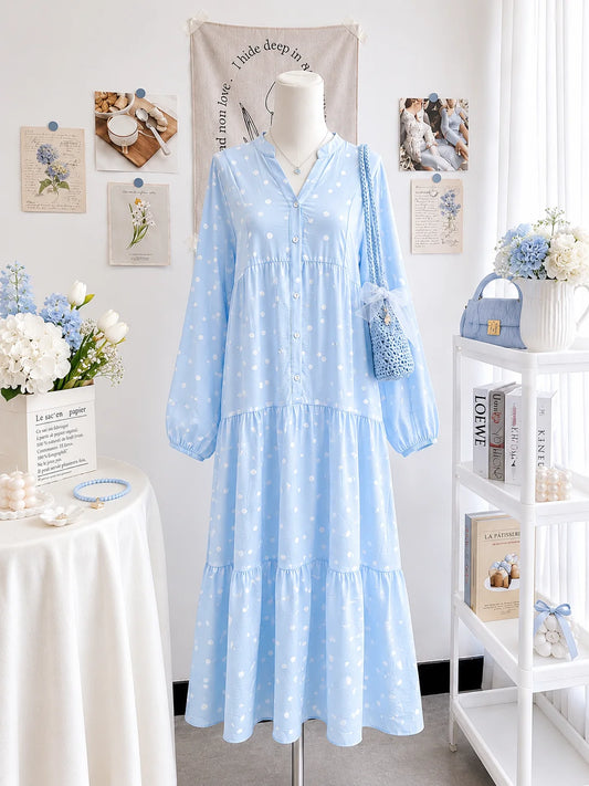 Polka Dot Tiered Dress