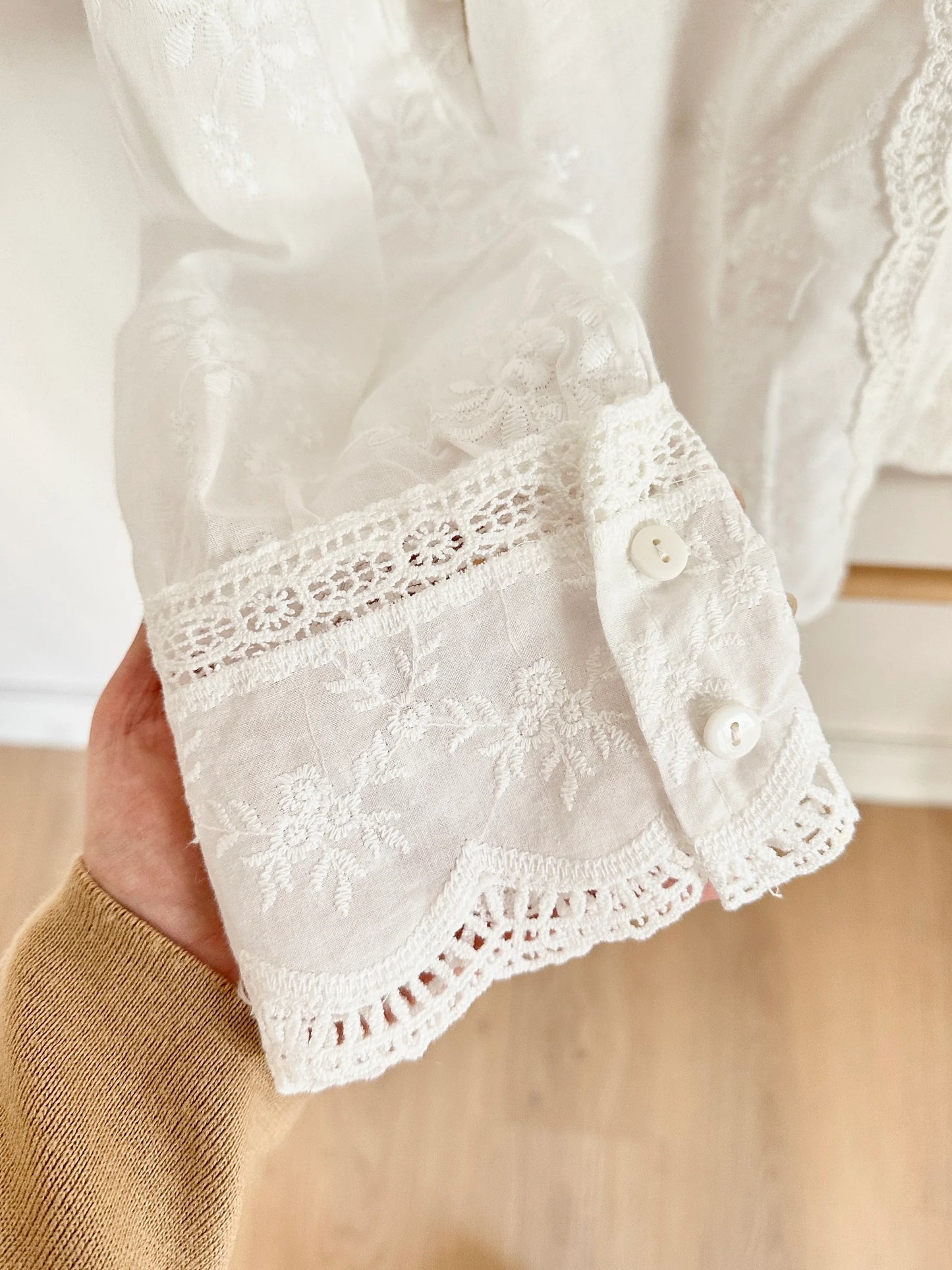 Scalloped Lace Shirt