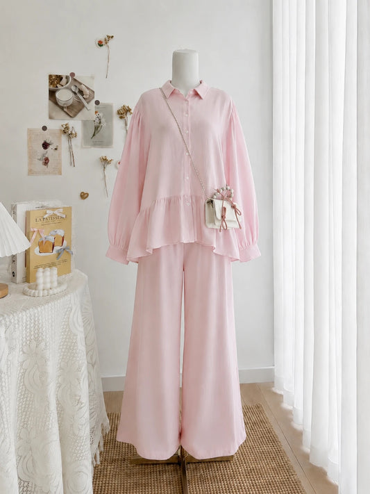 Muslin Yoke Pants Set