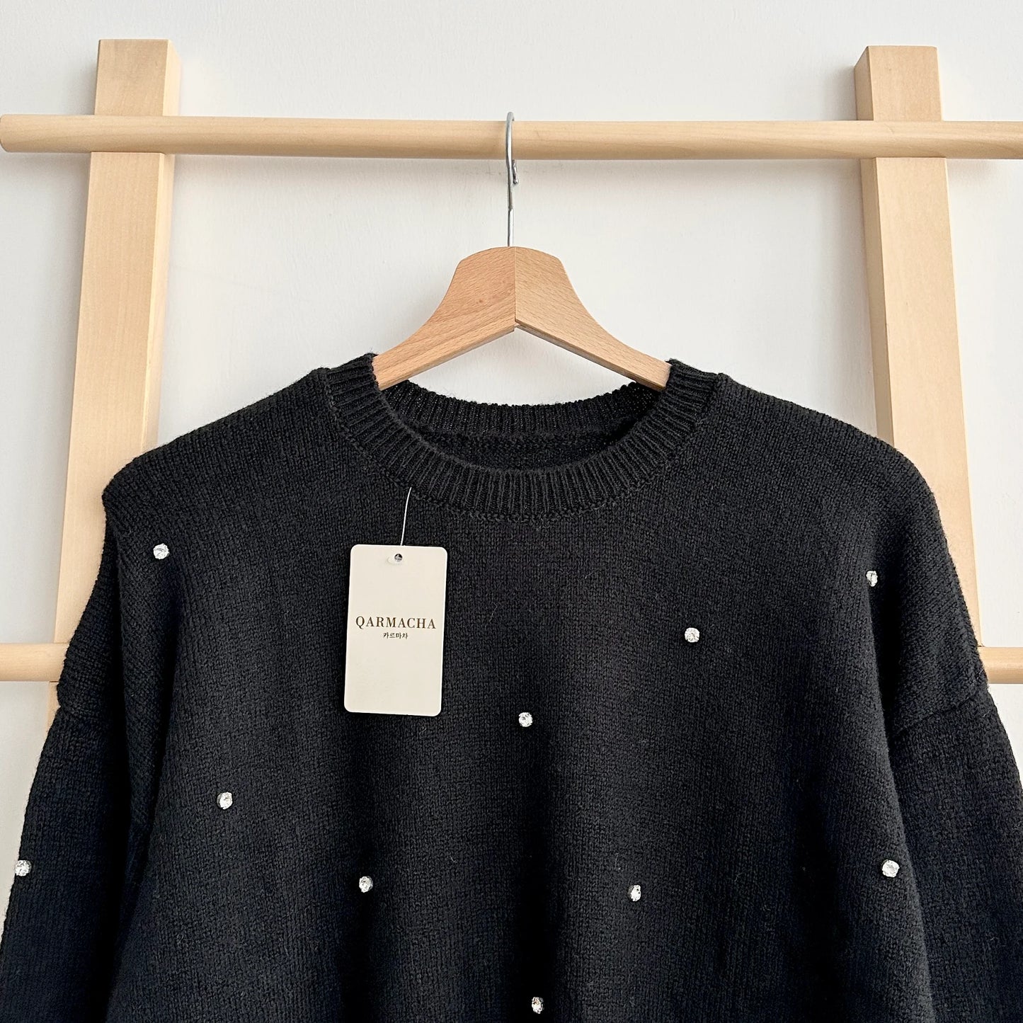 Rhinestone Soft Sweater
