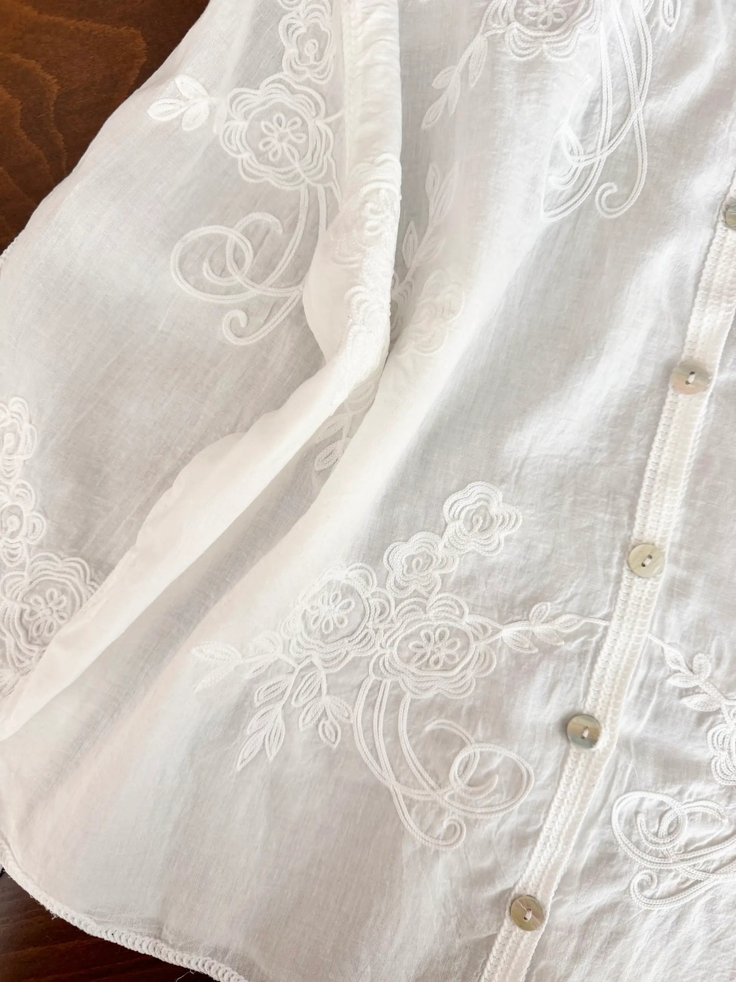 Cord Embroidered Imported Shirt