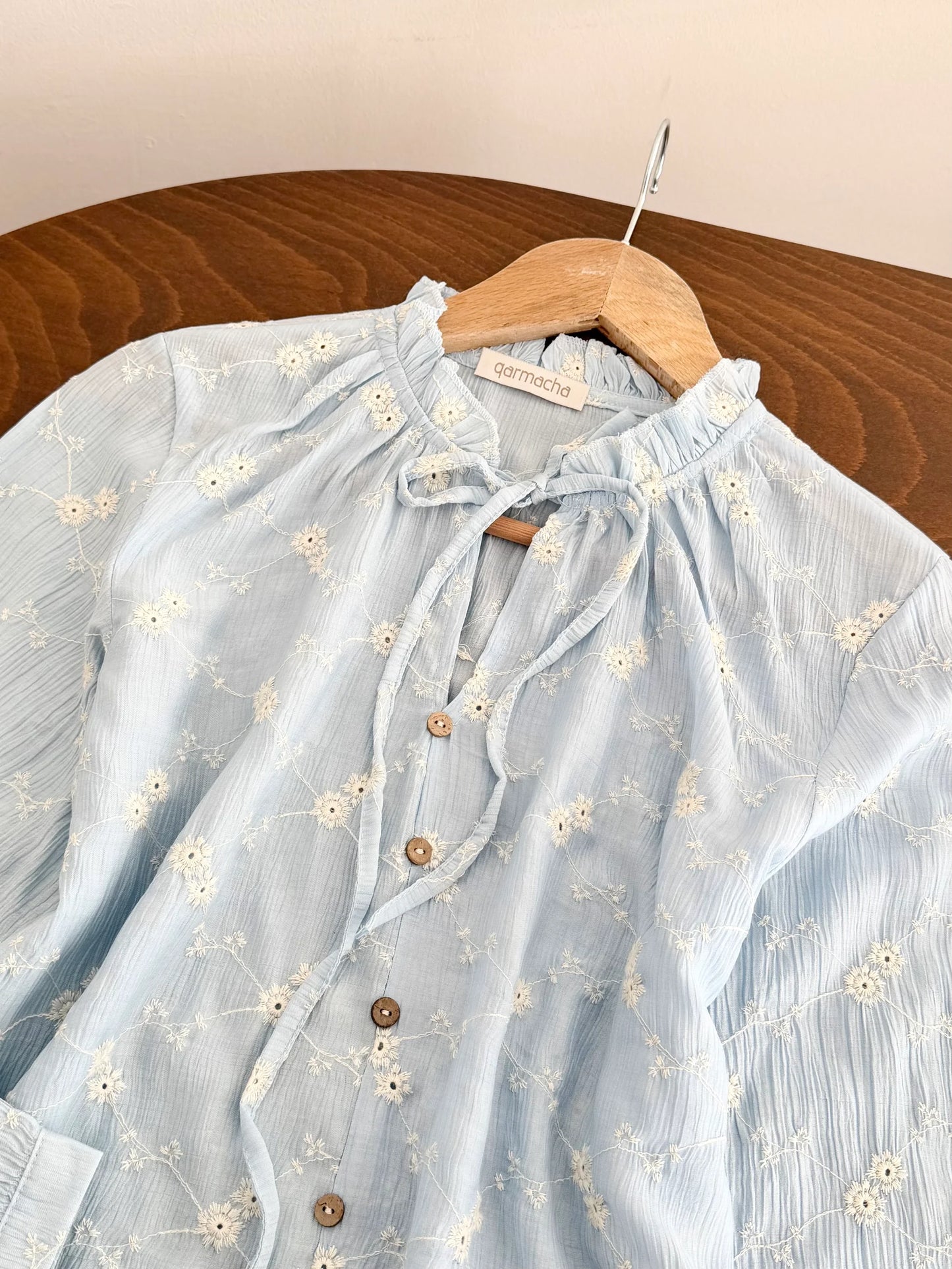 Mini Floral Embroidered Blouse