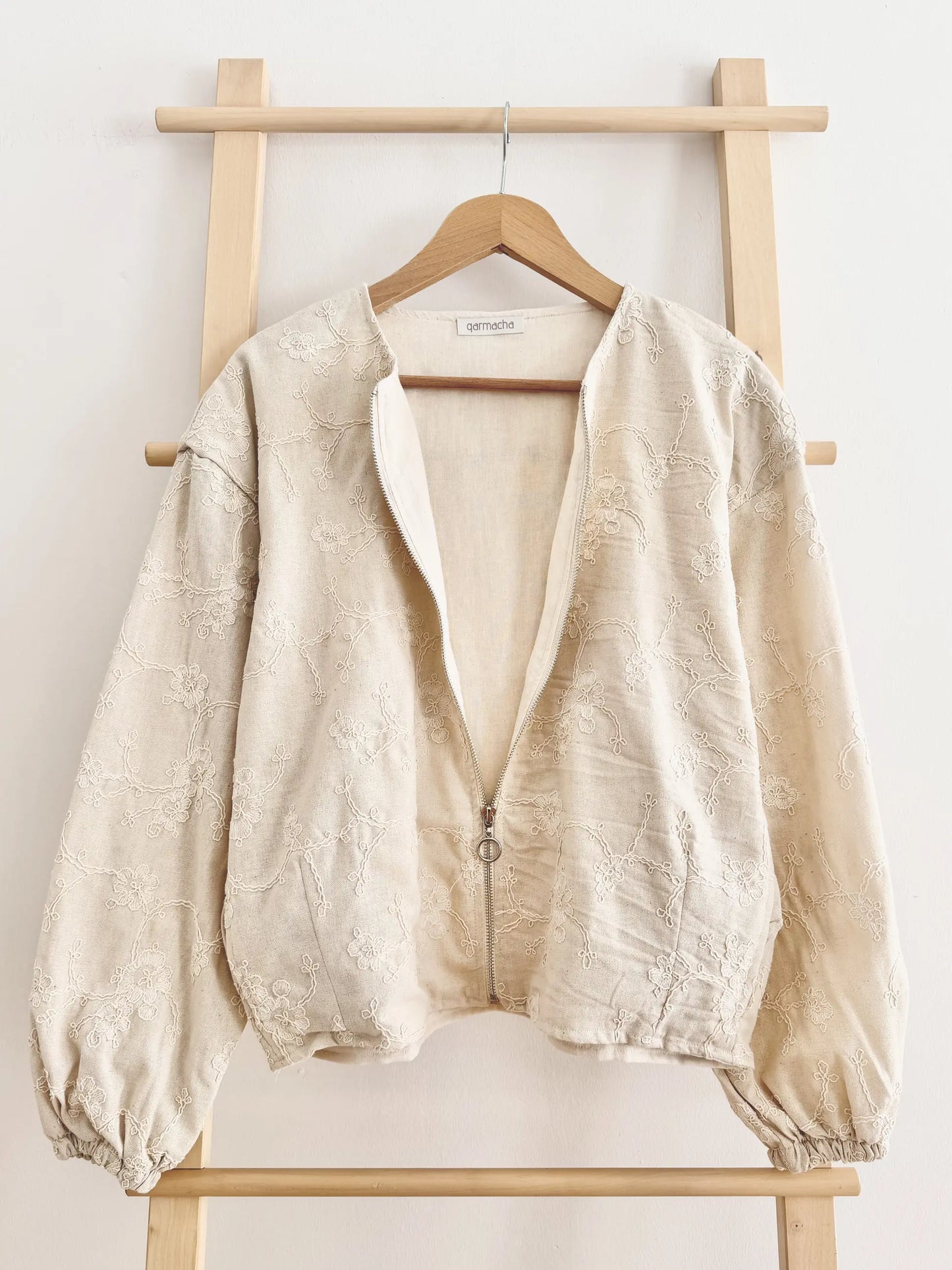 Embroidered Zip Jacket