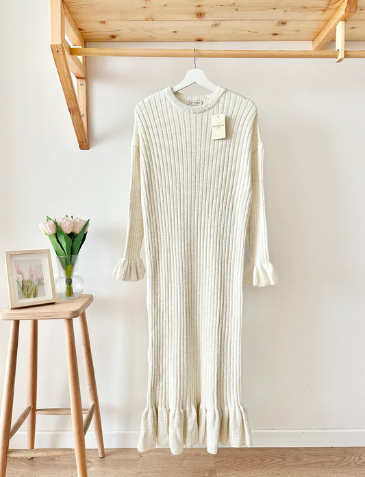 Knit Ruffled Dress