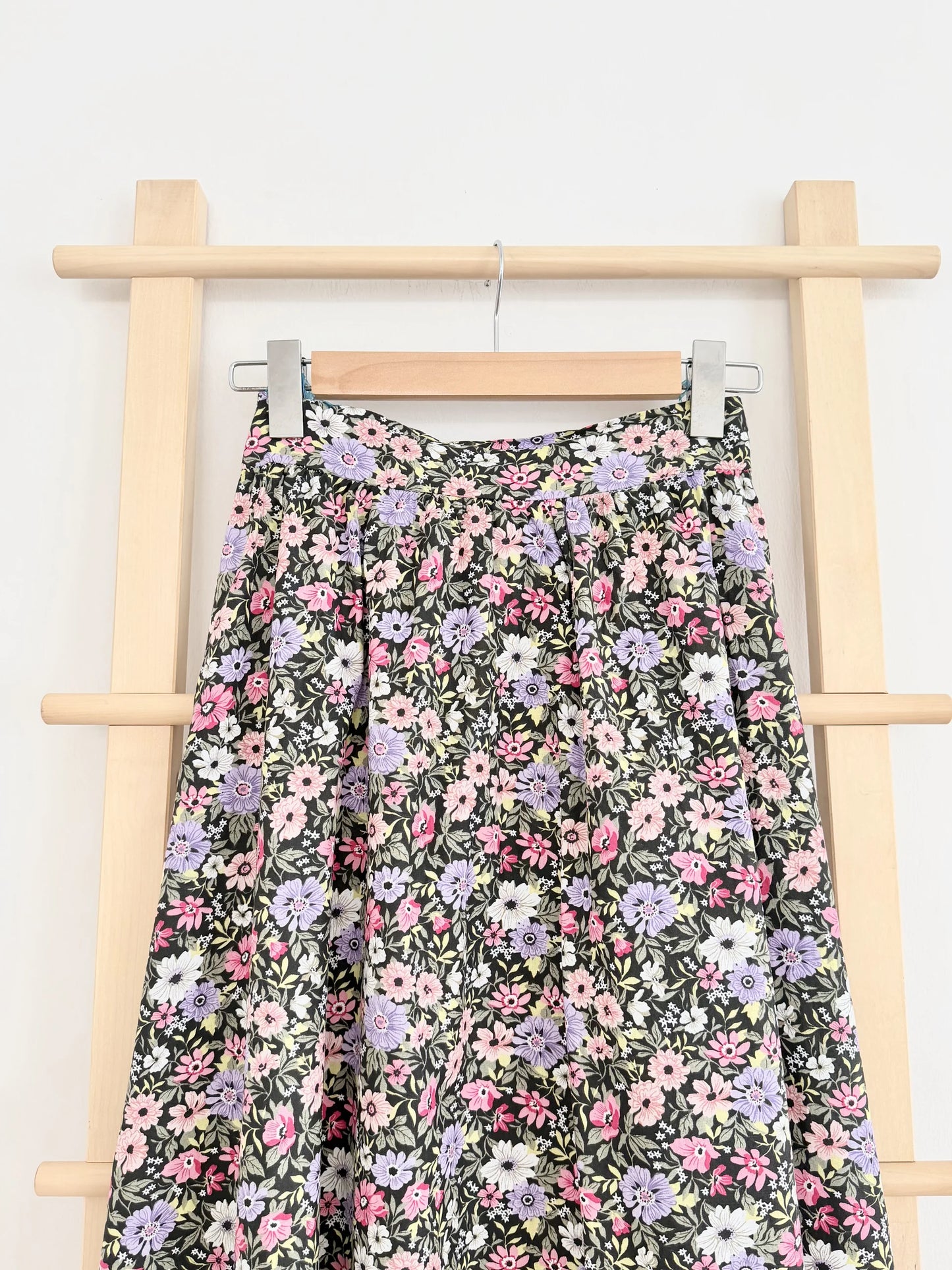 Large Floral Flared Skirt