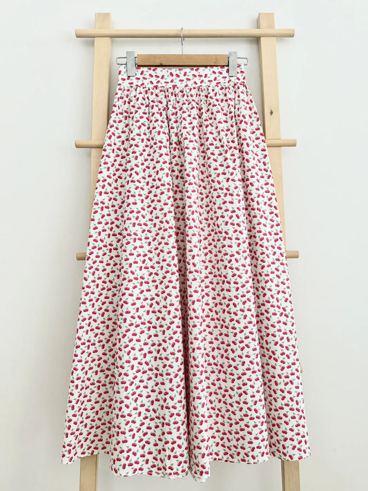 Kiraz Patterned Balloon Skirt