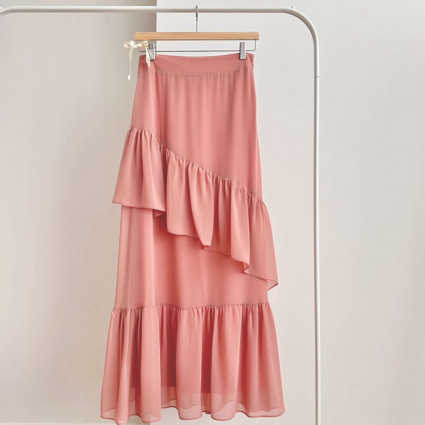 Ruffled Chiffon Skirt