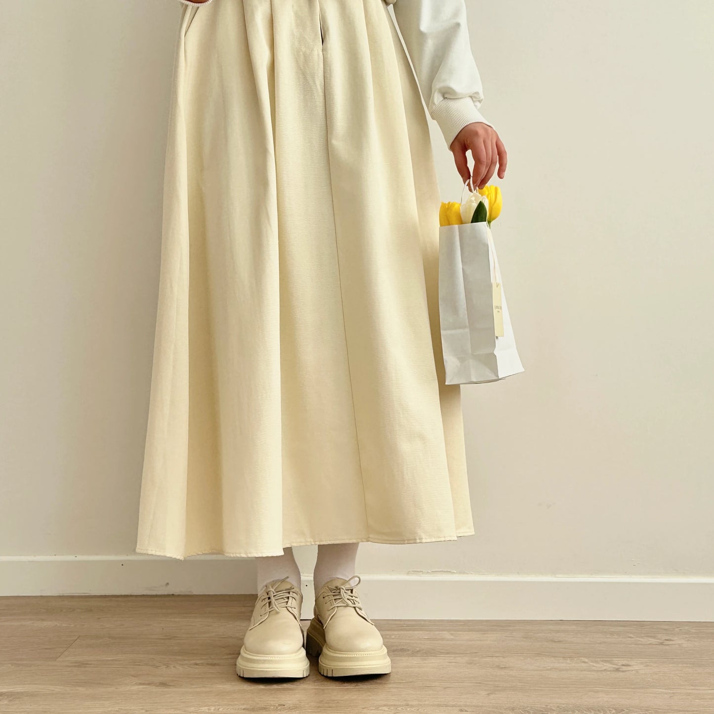 Cotton Gabardin Skirt