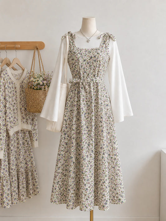 Mini Floral Poplin Vest
