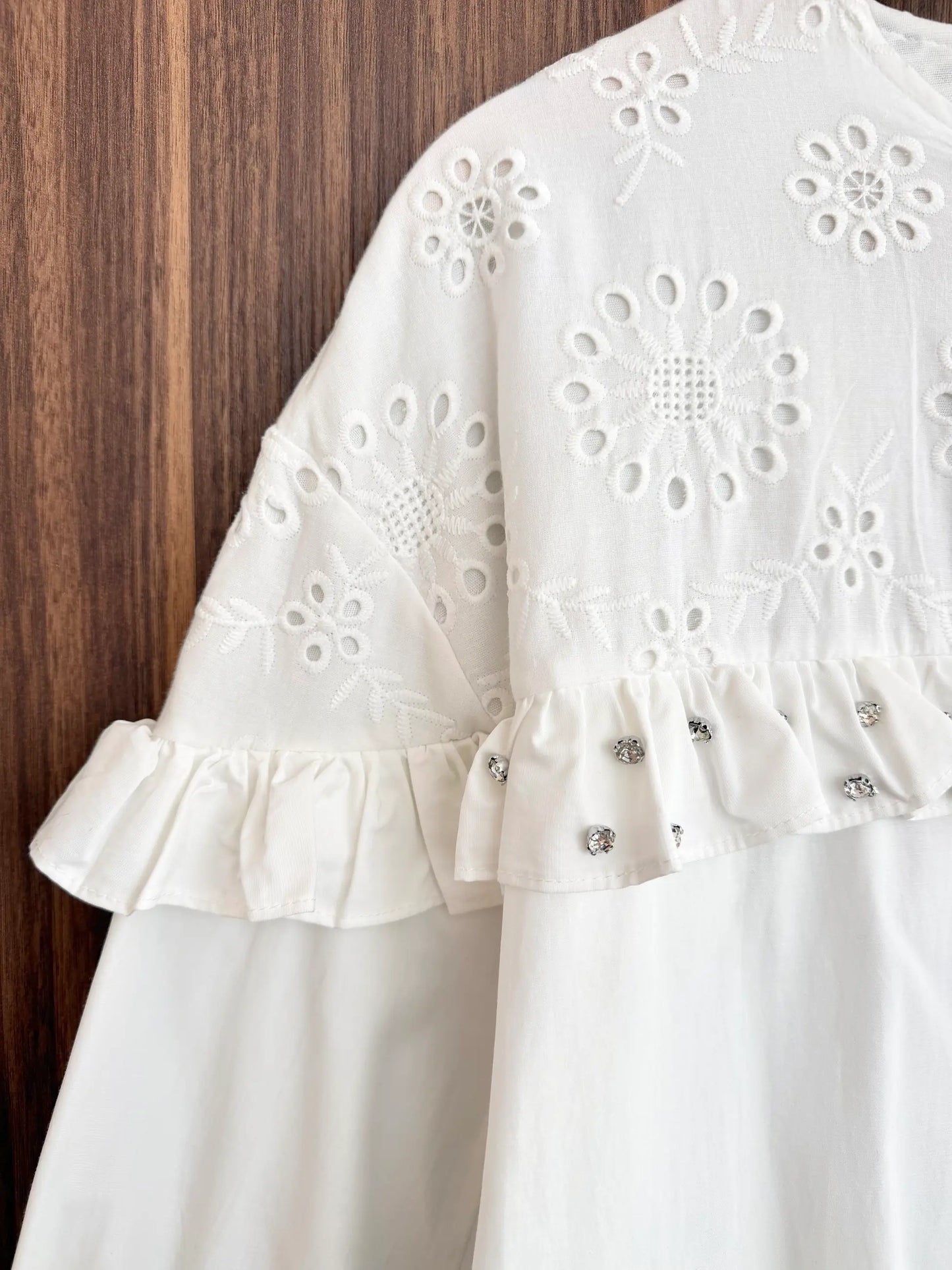Ruffle Detail Tunic Shirt
