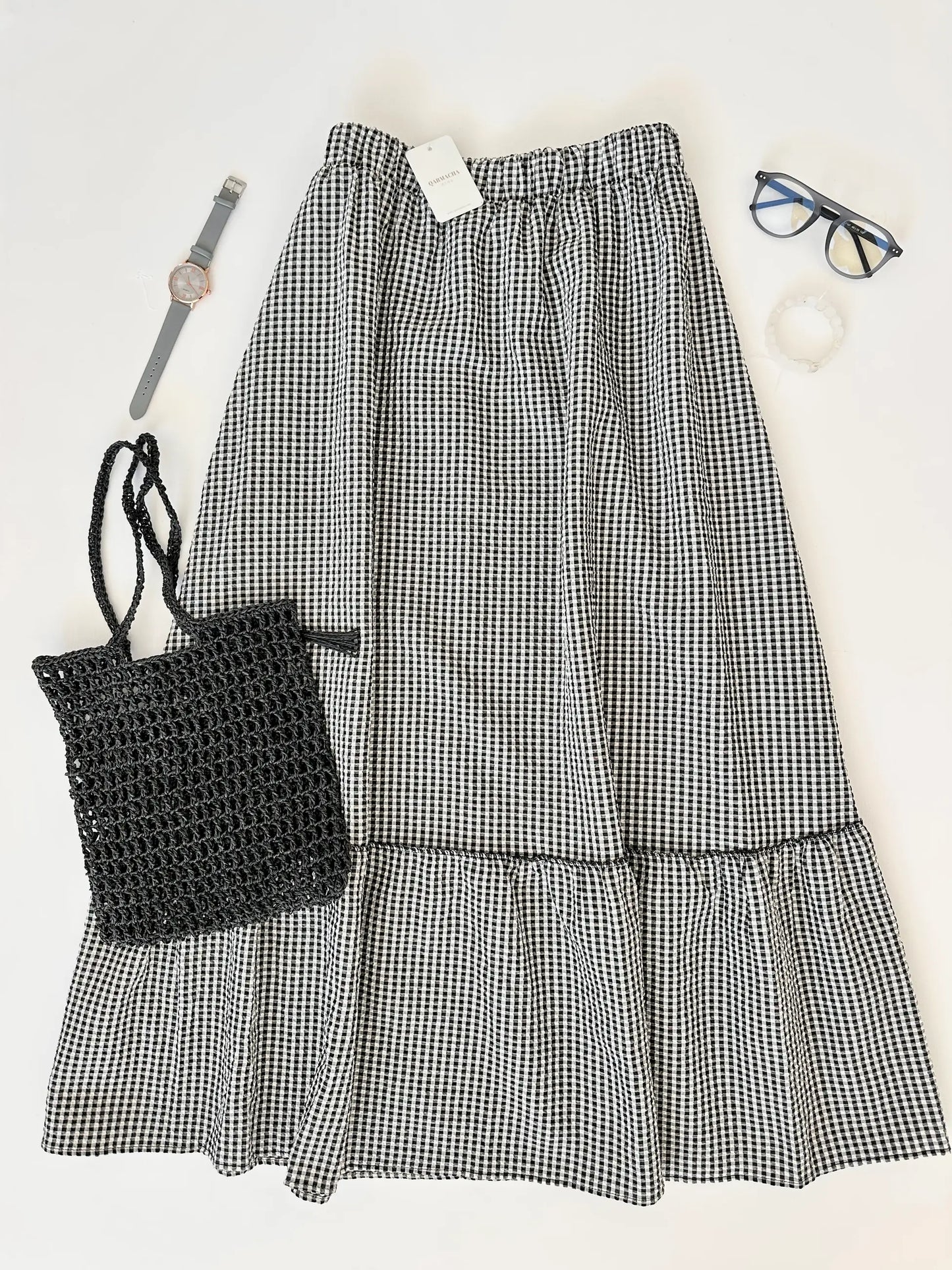 Houndstooth Skirt