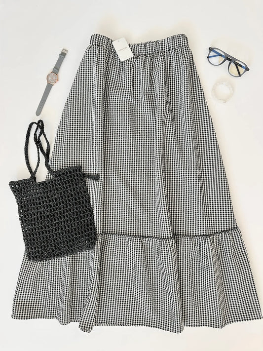 Houndstooth Skirt