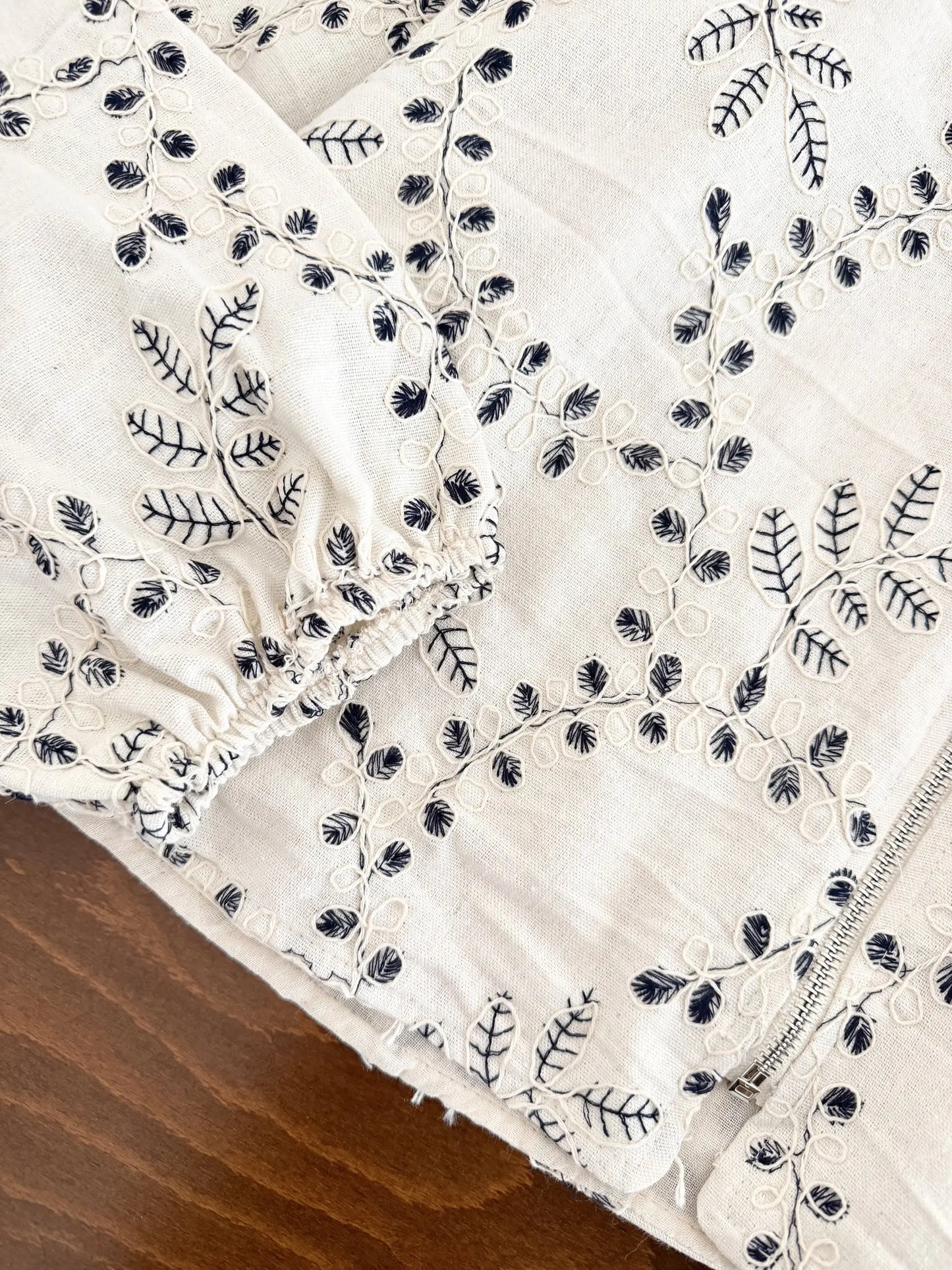 Ivy Embroidered Zip Jacket