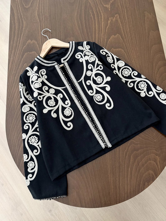 Pearl Embroidered Tok Jacket