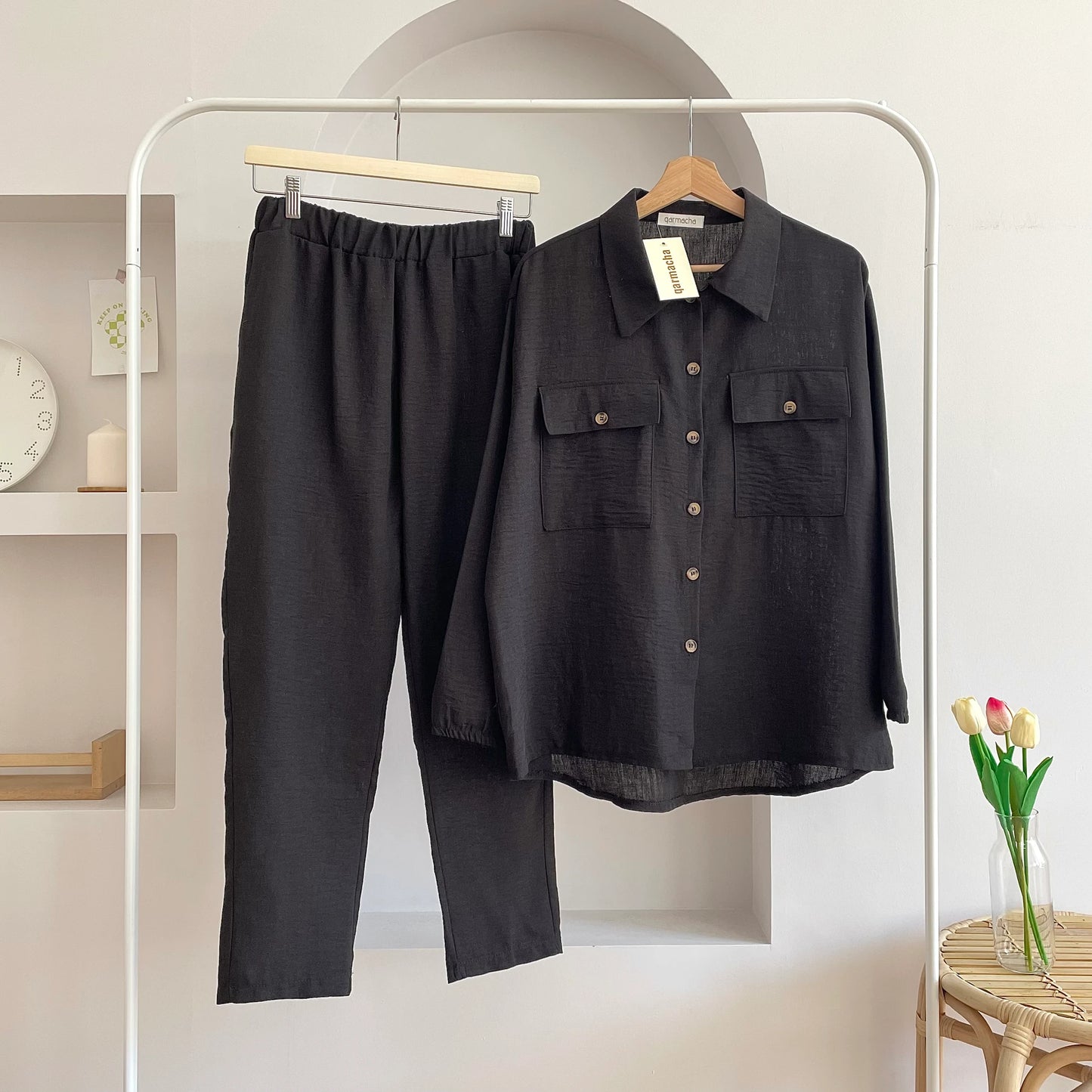 Two Pocket Aerobin Pants Set