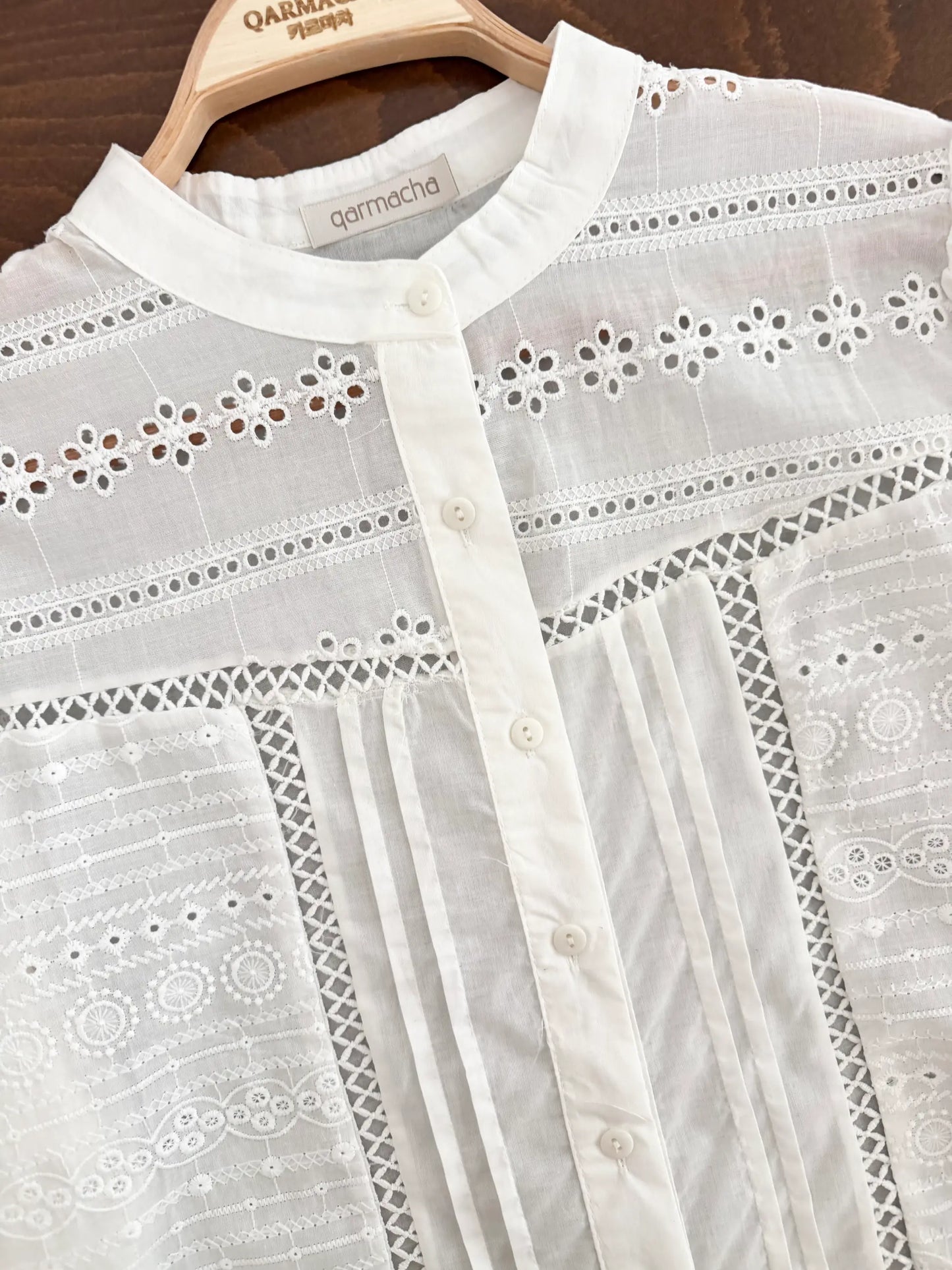 Mini Scalloped Floral Shirt
