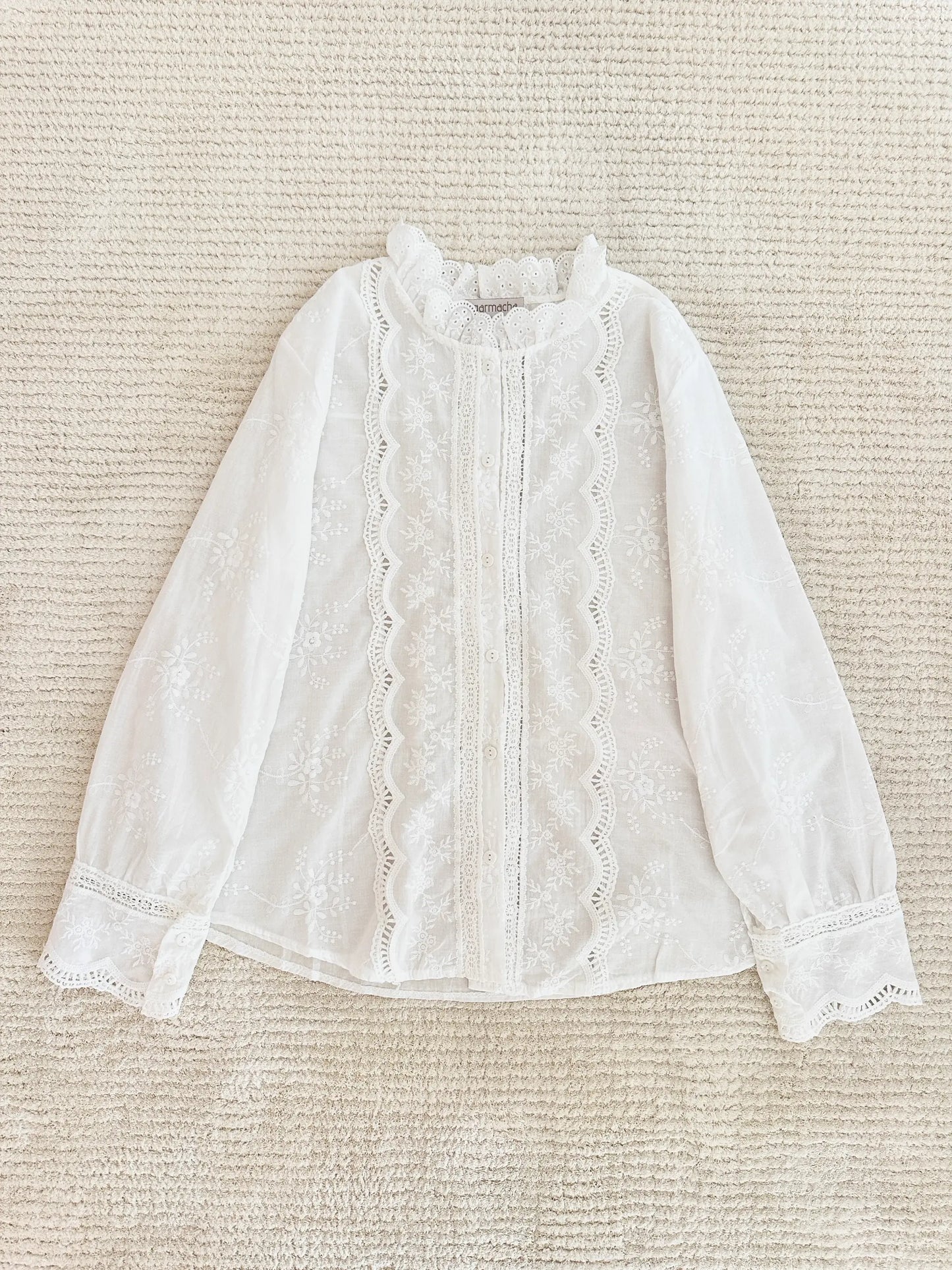 Scalloped Lace Shirt