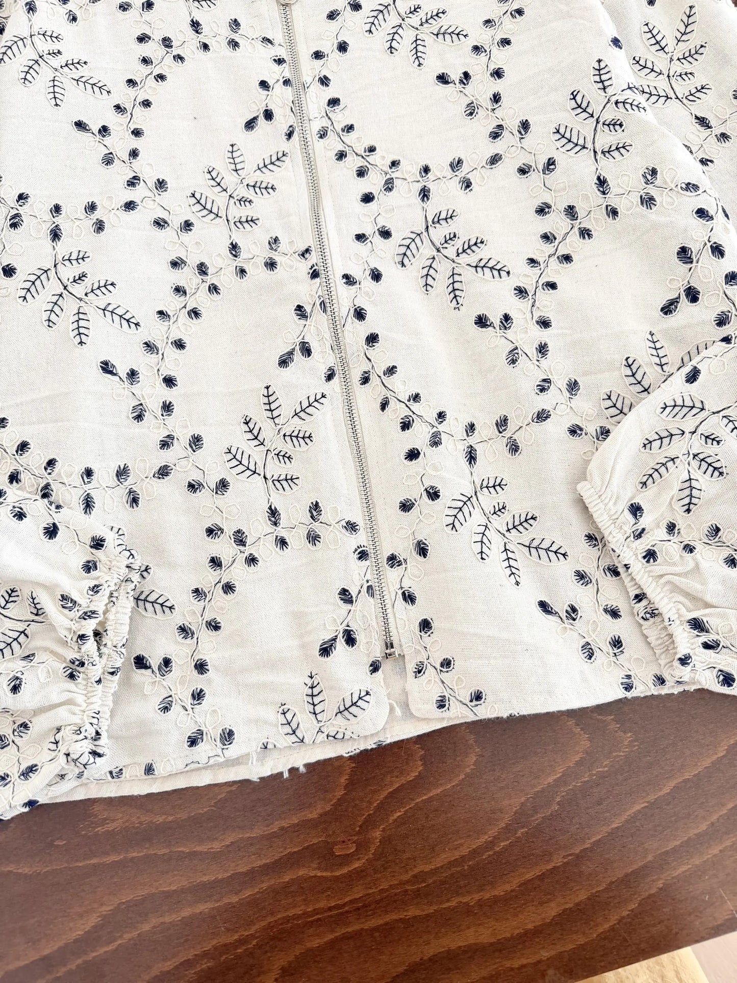 Ivy Embroidered Zip Jacket