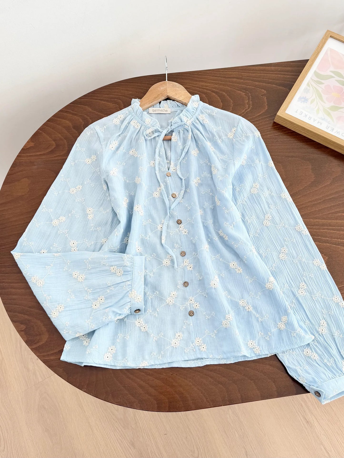 Mini Floral Embroidered Blouse