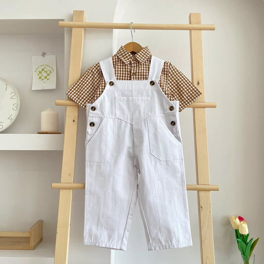 Linen Baby Overalls