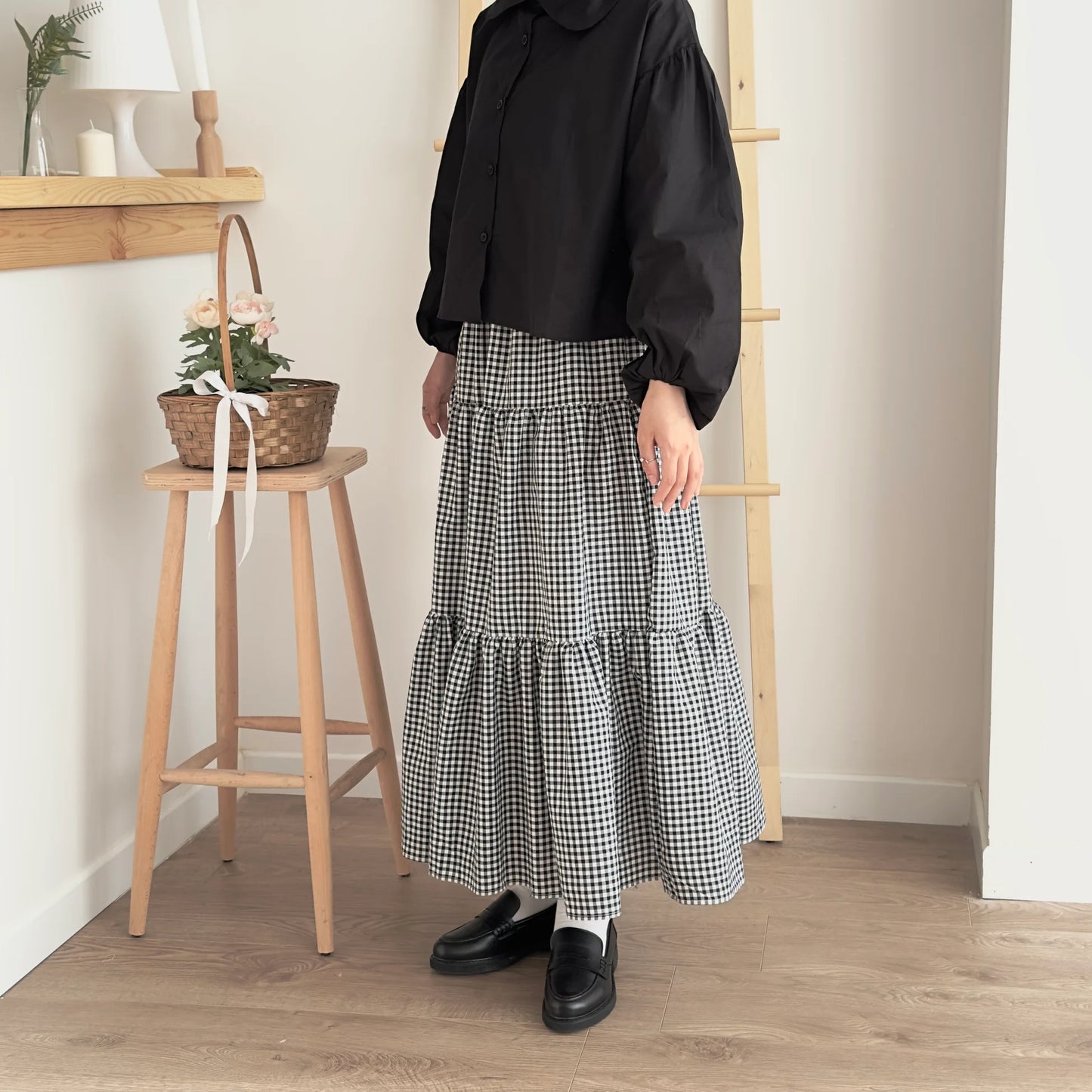 Plaid 3 Tiered Skirt