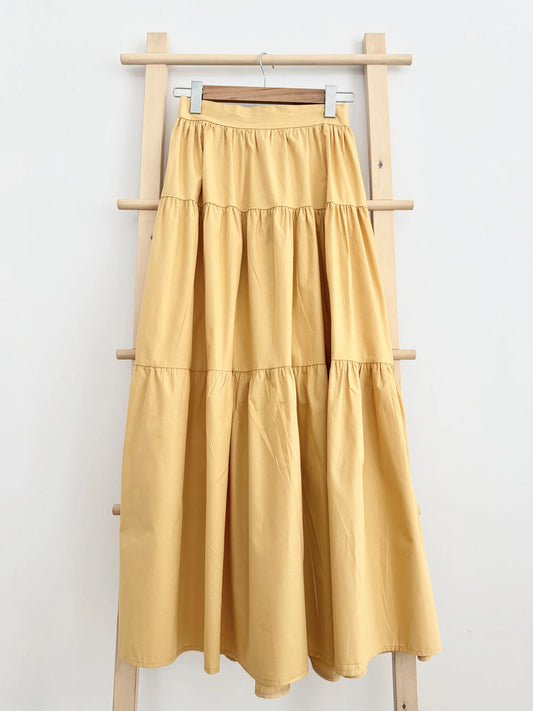 3 Tiered Poplin Skirt