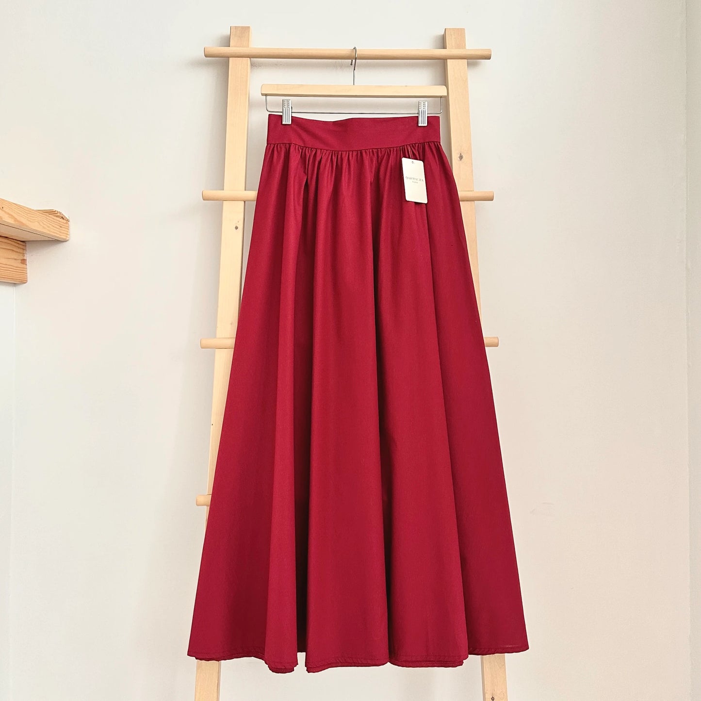Collar Detail Short Shirt & Flared Skirt Set