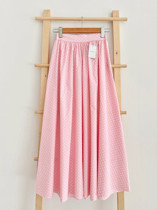 Waist Gathered Polka Dot Balloon Skirt