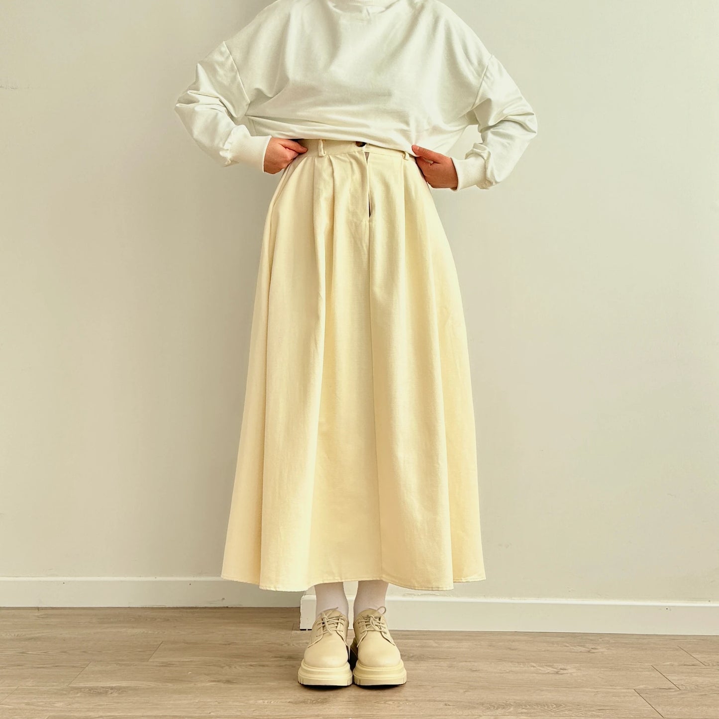 Cotton Gabardin Skirt