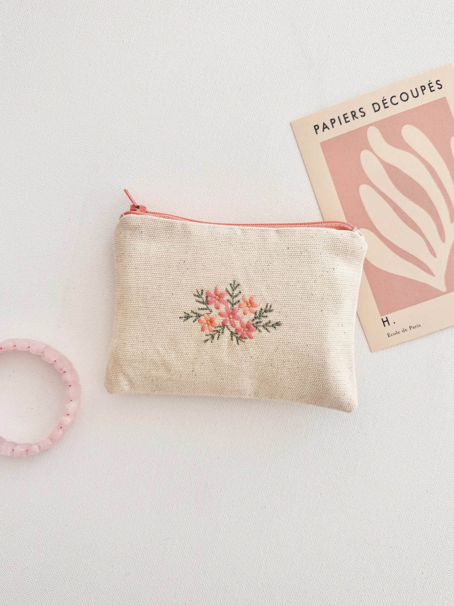 Floral Embroidered Wallet