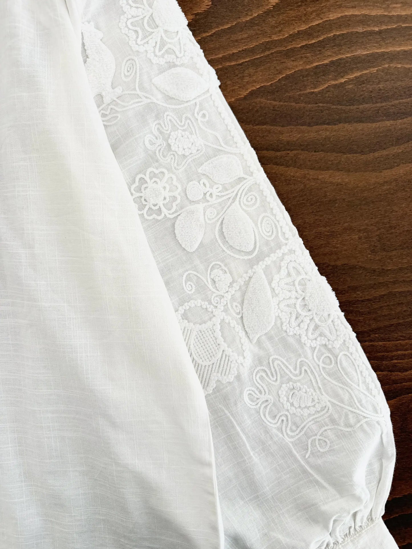 Tasseled Embroidered Blouse