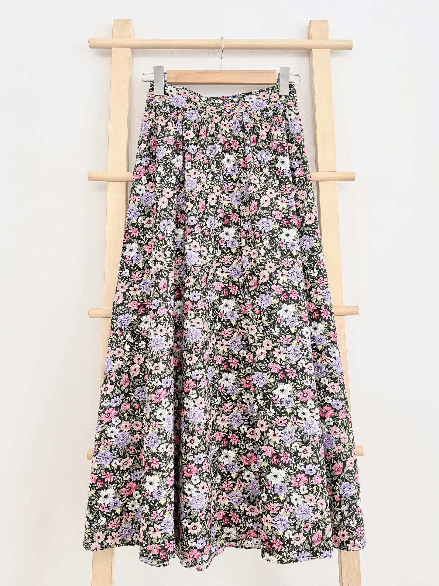 Large Floral Flared Skirt
