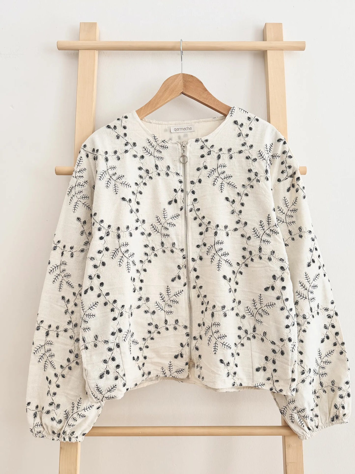 Ivy Embroidered Zip Jacket