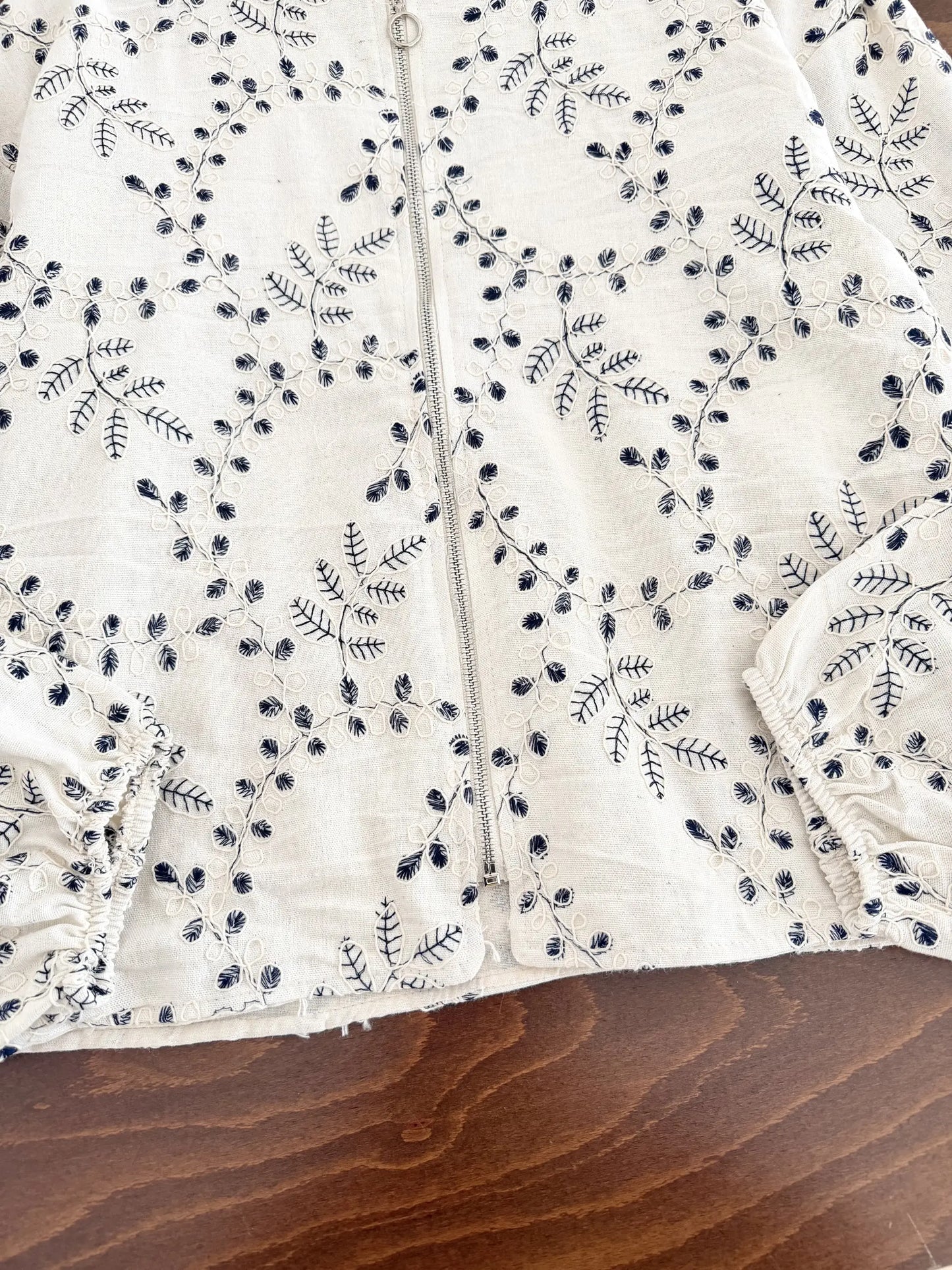 Ivy Embroidered Zip Jacket
